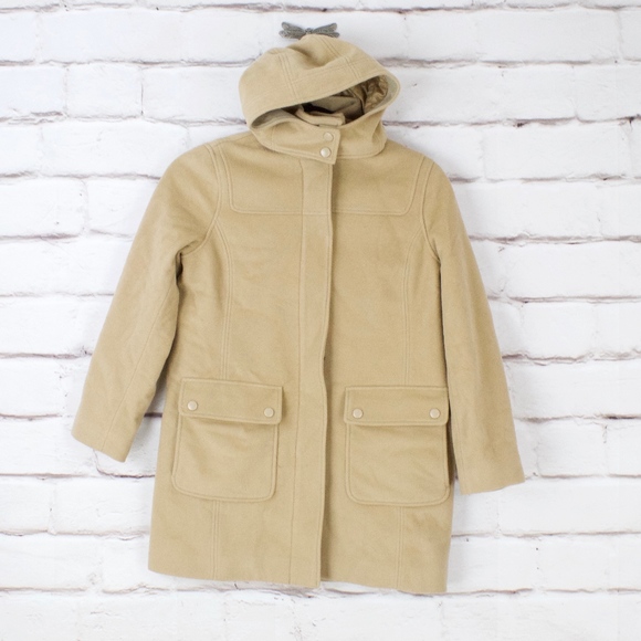 L.L. Bean Jackets & Blazers - LL Bean Camel Lambswool Woman’s Coat Size M Petite